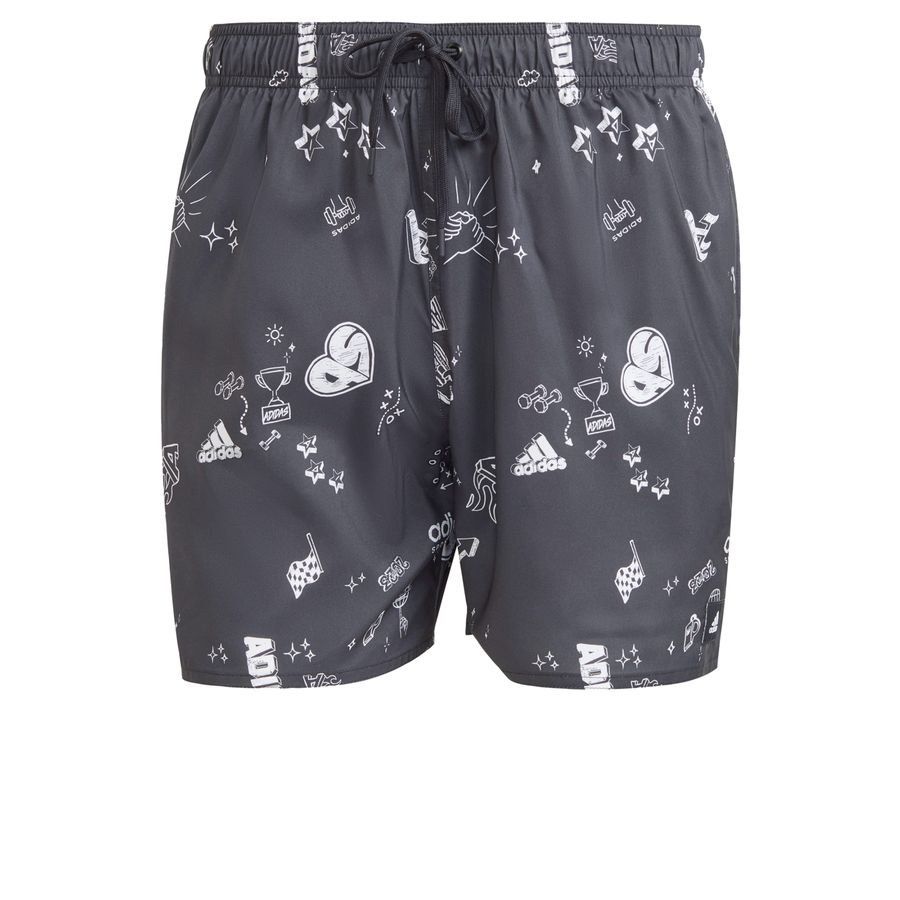 Adidas Brand Love CLX Short-Length Swim Shorts