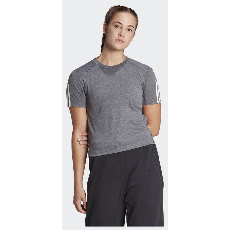 Adidas Train Essentials Train Cotton 3-Stripes Crop T-shirt