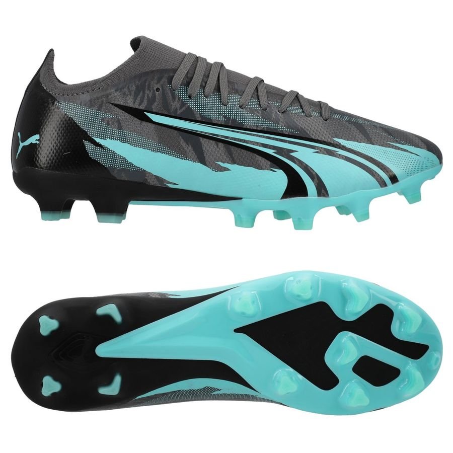 PUMA Ultra Match FG/AG Rush - Strong Gray/Wit/Turquoise LIMITED EDITION