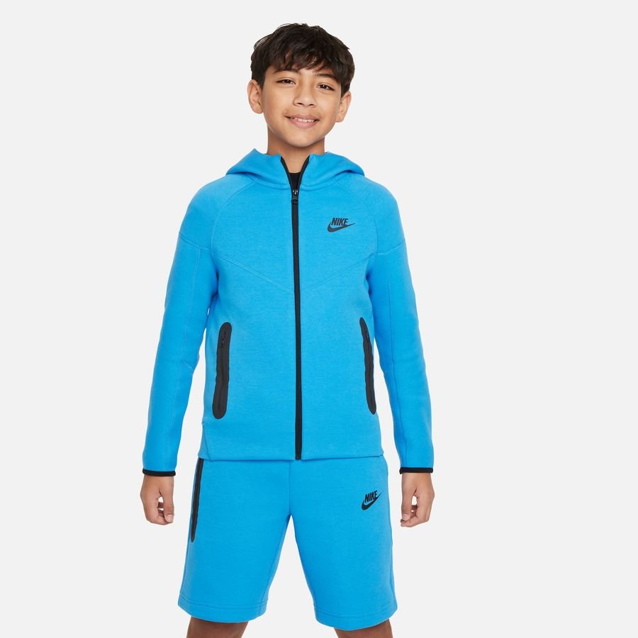 Nike Hættetrøje NSW Tech Fleece 23/24 - Blå/Sort Børn