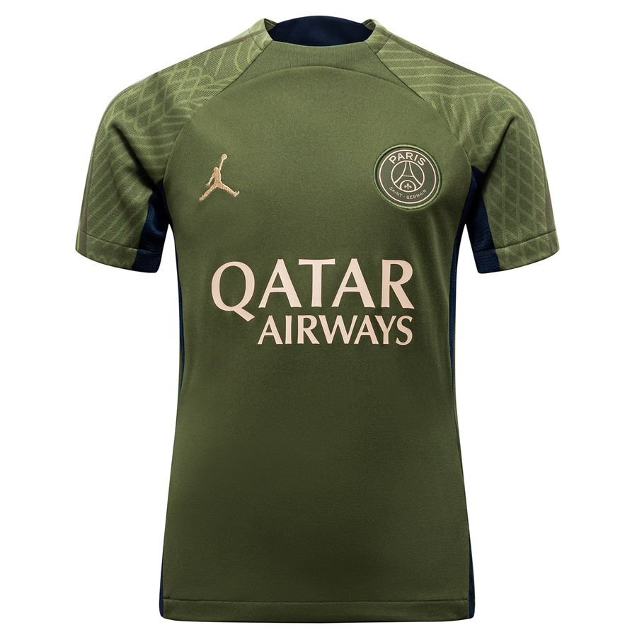 Paris Saint-Germain Trænings T-Shirt Dri-FIT Strike - Grøn Børn