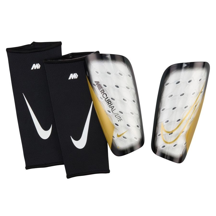 Nike Benskinner Mercurial Lite Mad Ready - Hvid/Sort/Guld