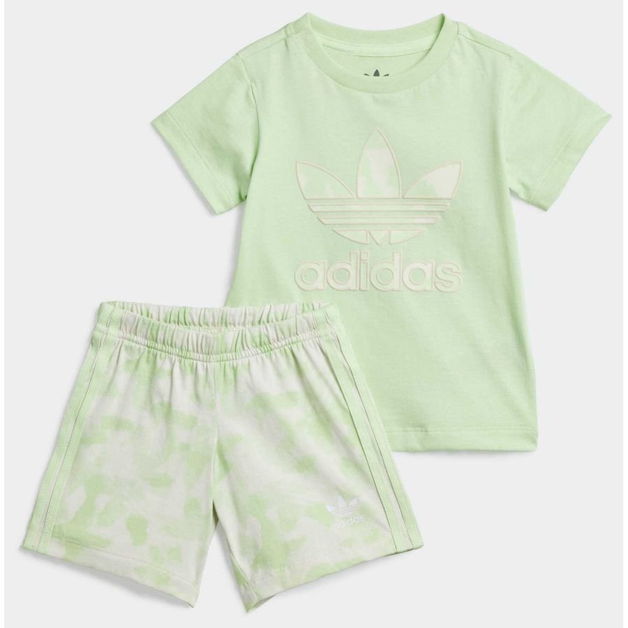 Adidas Original Summer Allover Print Shorts and Tee sæt