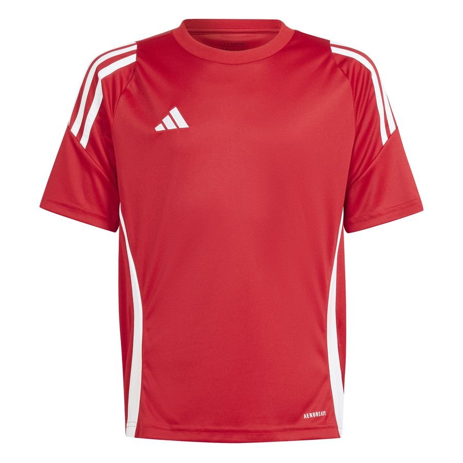 adidas Trænings T-Shirt Tiro 24 - Rød/Hvid Børn