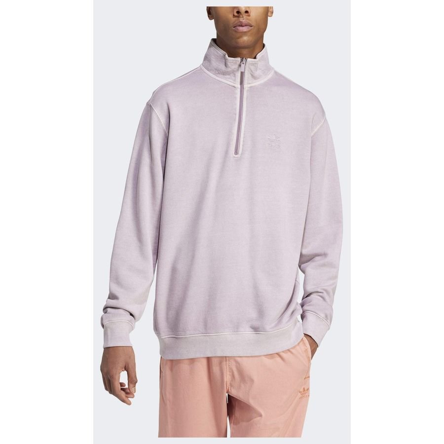 Adidas Original Trefoil Essentials+ Dye Half Zip Crew sweatshirt