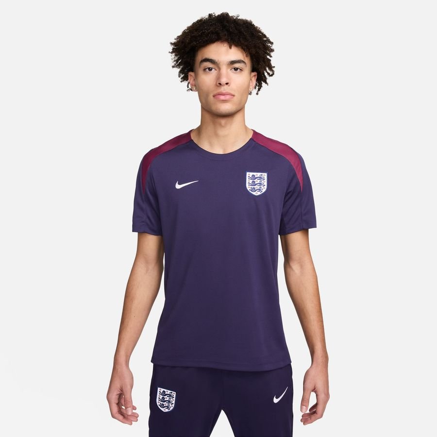 England Tränings T-Shirt Dri-FIT Strike EURO 2024 - Purple Ink/Rosewood/Vit