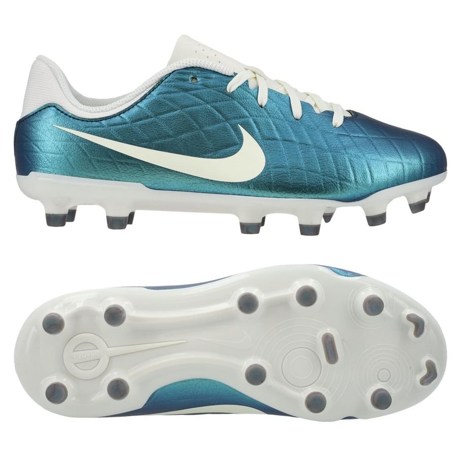 Nike Tiempo Legend 10 Academy MG Emerald - Turquoise/Wit Kids LIMITED EDITION