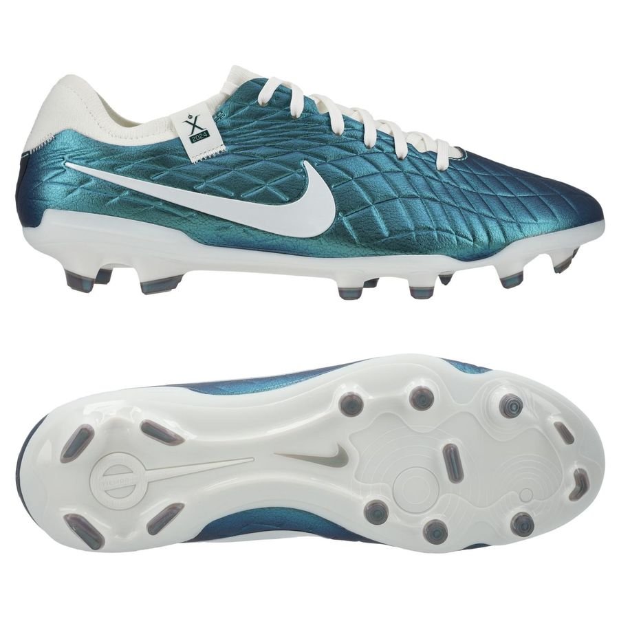 Nike Tiempo Legend 10 Pro FG Emerald - Turquoise/Wit LIMITED EDITION