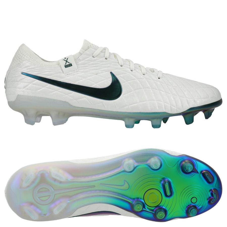 Nike Tiempo Legend 10 Elite FG Pearl - Wit/Turquoise LIMITED EDITION