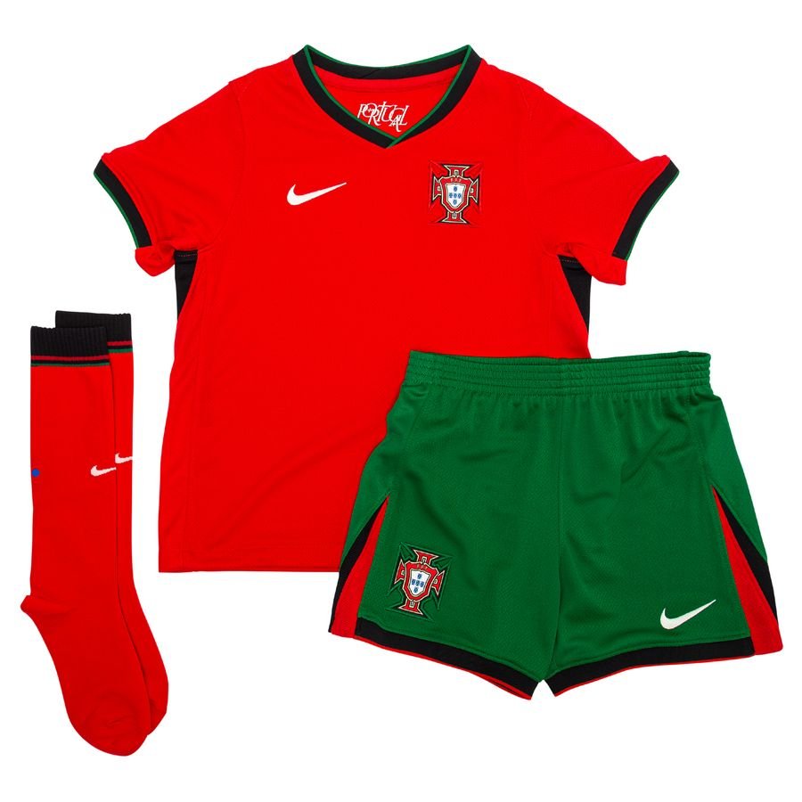 Portugal Hjemmebanetrøje EURO 2024 Mini-Kit Børn