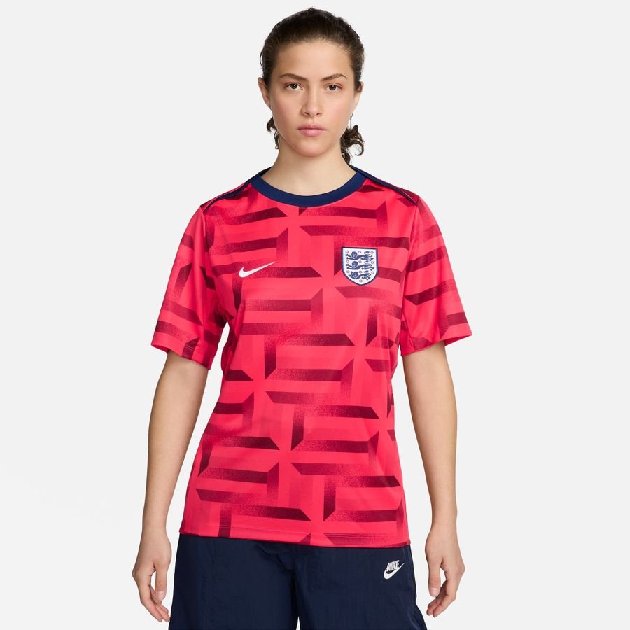 England Tränings T-Shirt Dri-FIT Academy Pro Pre Match EURO 2024 - Röd/Navy/Vit