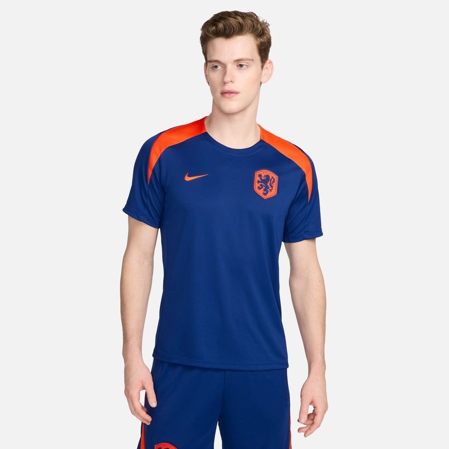 Holland Tränings T-Shirt Dri-FIT Strike EURO 2024 - Navy/Orange