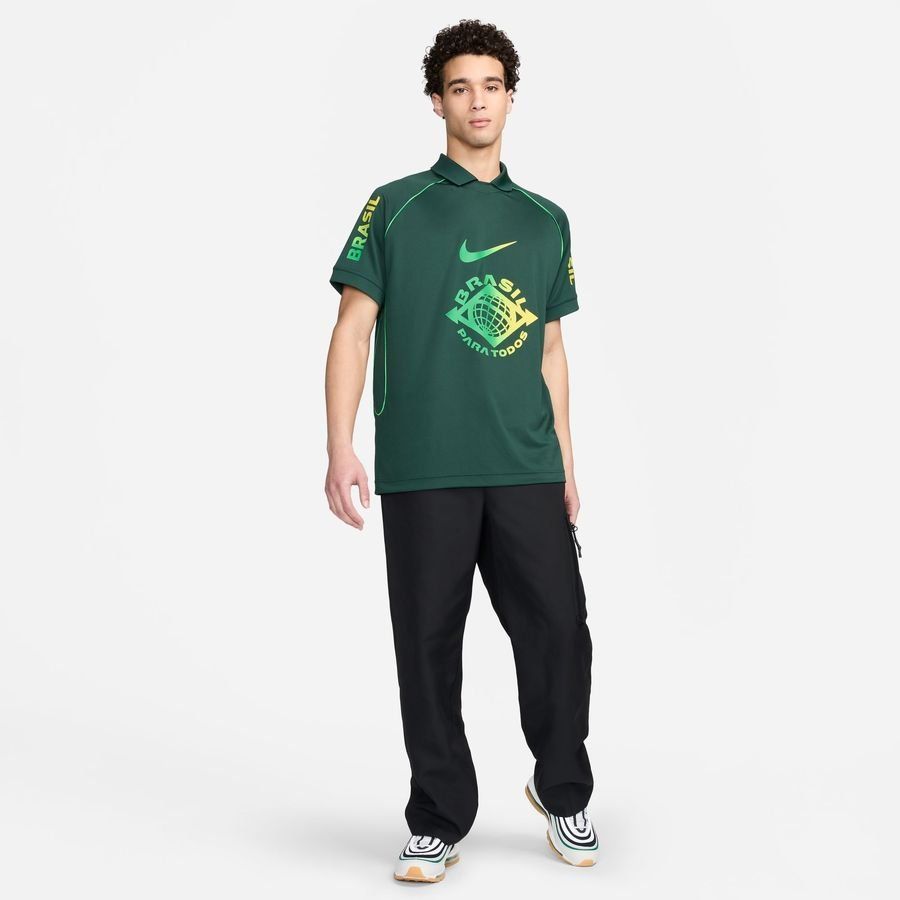 ブラジル代表ハーフジップトレーニングスーツキット2022緑袖プリント - J League Shop ユニフォーム
