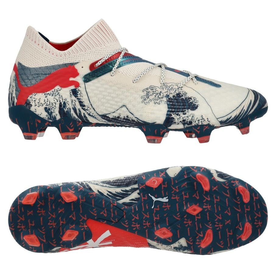 PUMA X Unisport Future 7 Ultimate FG/AG Great Wave - Sugared Almond/Active Red/Ocean Tropic LIMITED EDITION