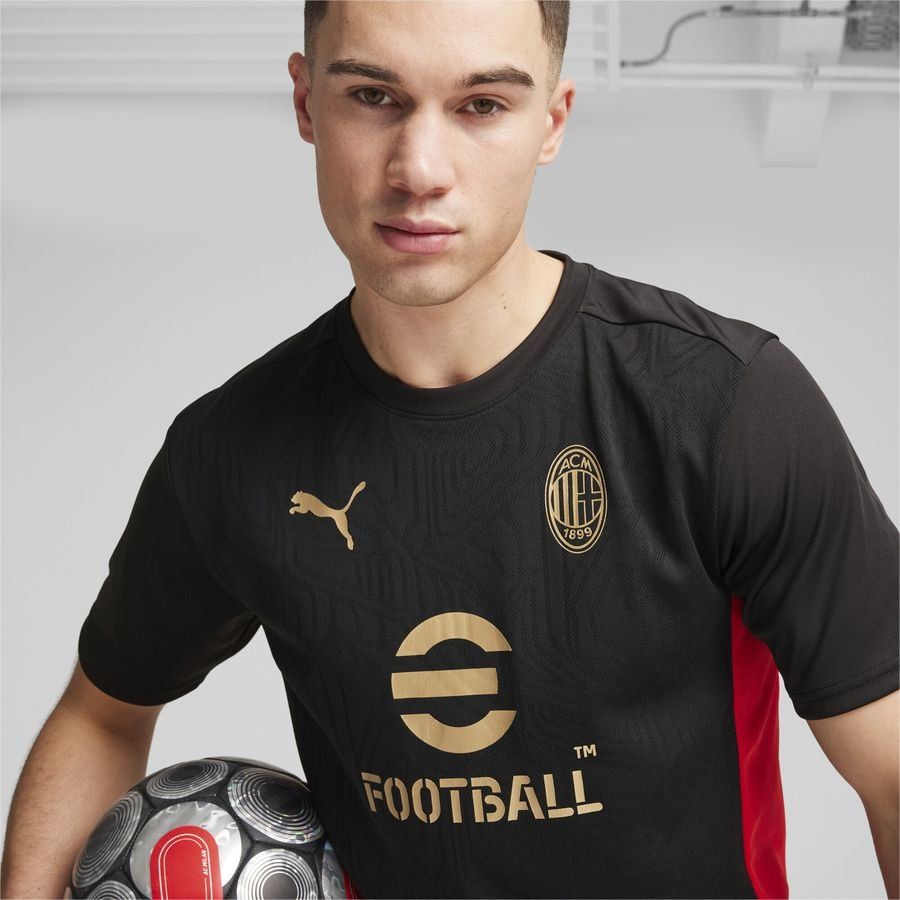 AC Mailand Training T Shirt Schwarz For All Time Red