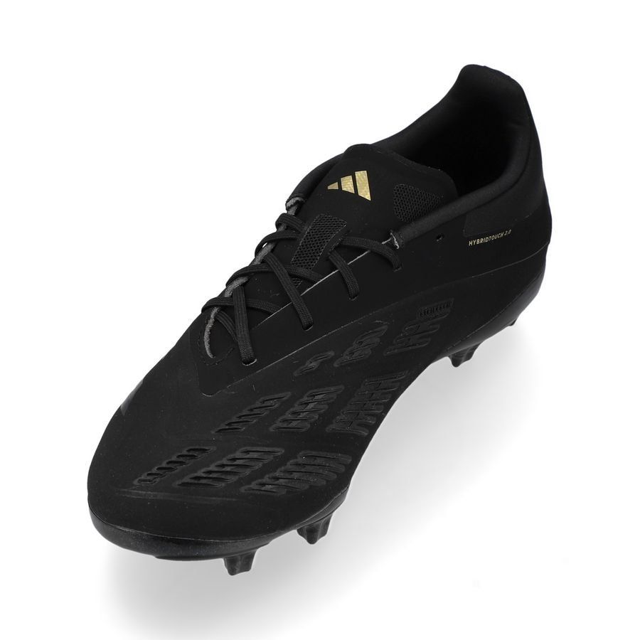 adidas Predator Elite FG Dark Spark - Core Black/Carbon/Gold Metallic Dzieci