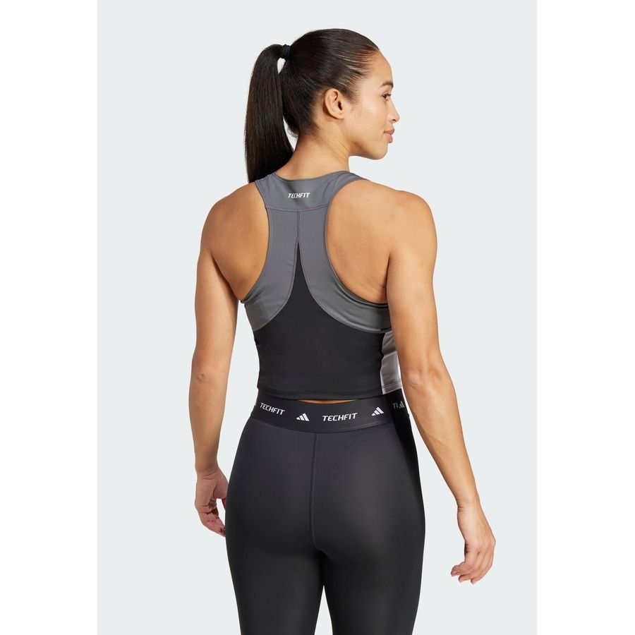 Adidas TECHFIT Colorblock Training Crop Tank Top
