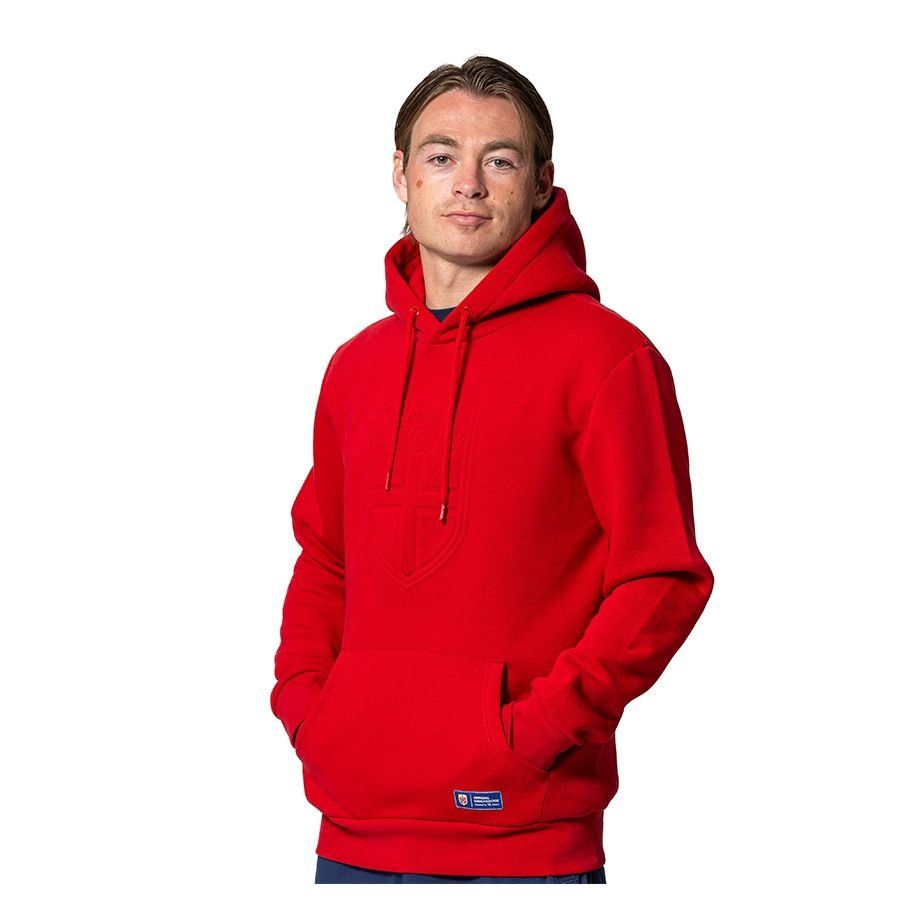 Norvegia Crest Felpa con cappuccio Rosso