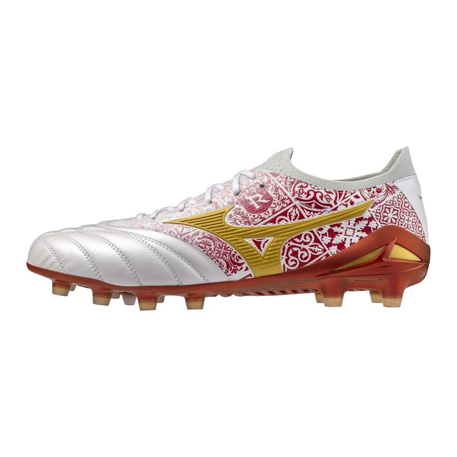 Mizuno Morelia Neo IV Beta Made in Japan FG AG Sergio Ramos 4 Vol. lll White Gold Red LIMITED EDITION