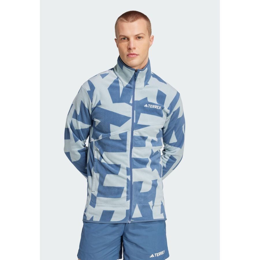 Adidas Terrex Multi Printed Full-Zip Fleece Jacket