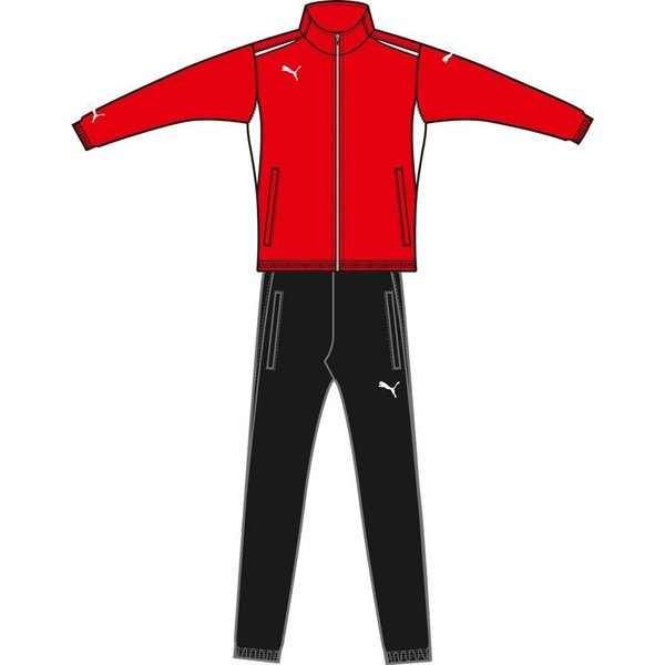 red and black puma tracksuit