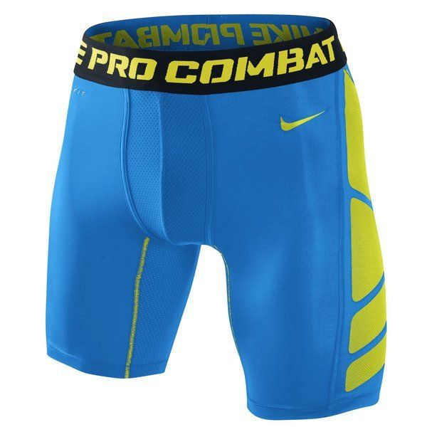 Nike Pro Combat Hypercool 2.0 Shorts 6'' Blue/Yellow