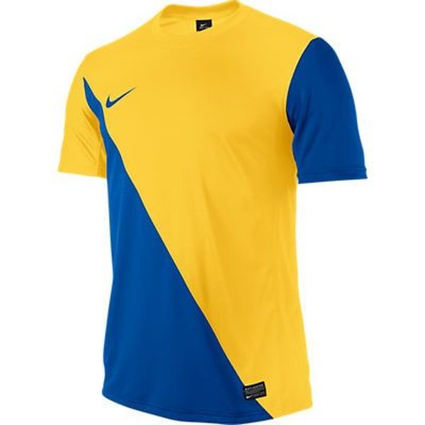 yellow and blue nike shirt