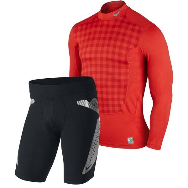 Nike Pro Hyperwarm Fusion Shield Mock L/S Manchester United + Pro Combat  Hyperstrong Compression S