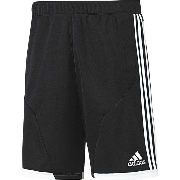 black adidas football shorts