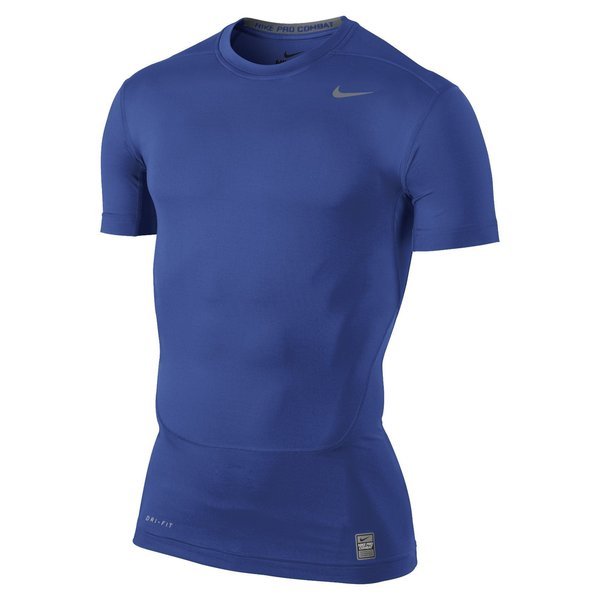 oferta fluctuar Unir Nike Pro Combat Compression T-Shirt Blue | www.unisportstore.com